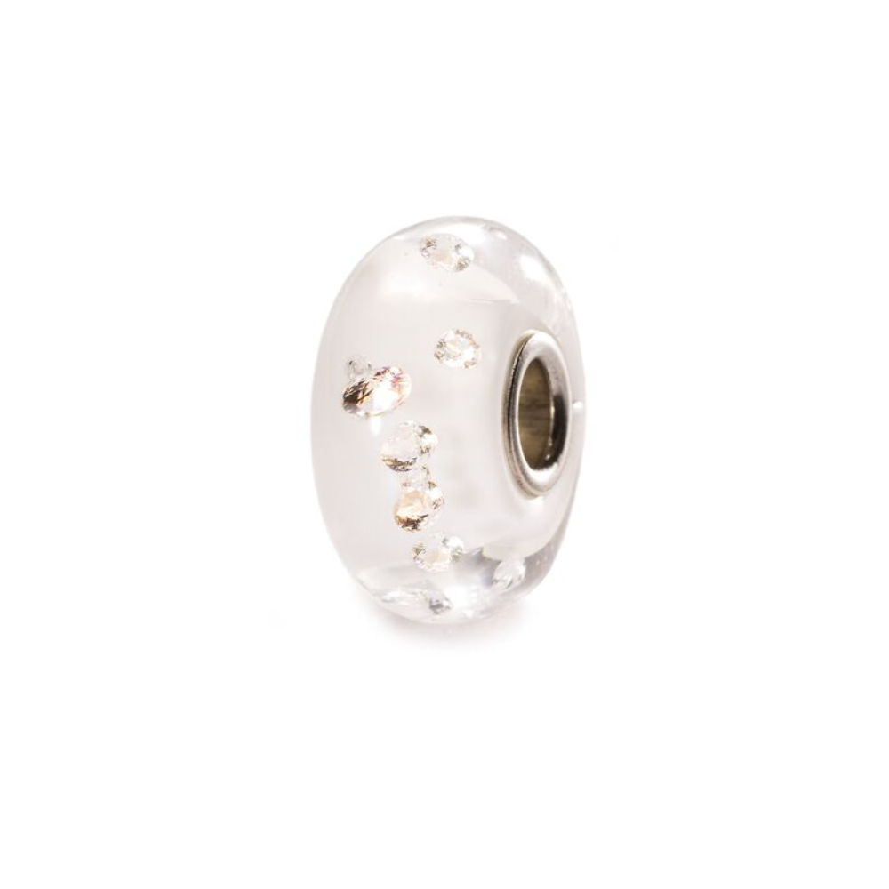 Trollbeads Bead in Vetro - Diamante Bianco Ref. TGLBE-00069 - TROLLBEADS