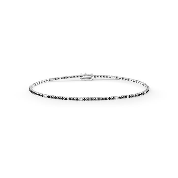 Bracciale Tennis Bliss Marron Glace con Diamanti Black Ref. 20104366 - BLISS