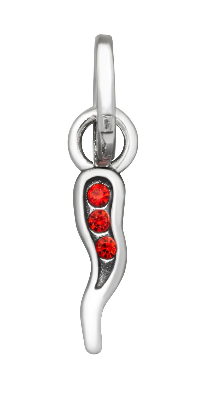 Giovanni Raspini - Mini Charm Cornino Rosso Crystal Ref. 12172 - GIOVANNI RASPINI