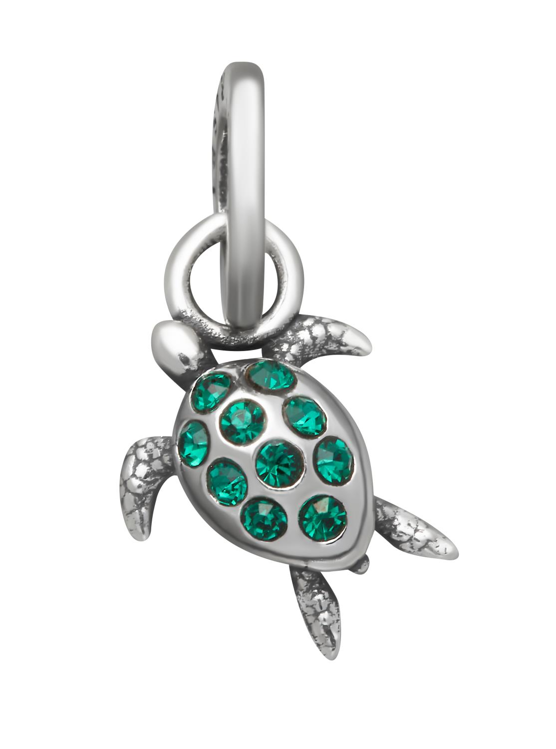 Giovanni Raspini - Mini Charm Tartaruga Verde Crystal Ref. 12180 - GIOVANNI RASPINI