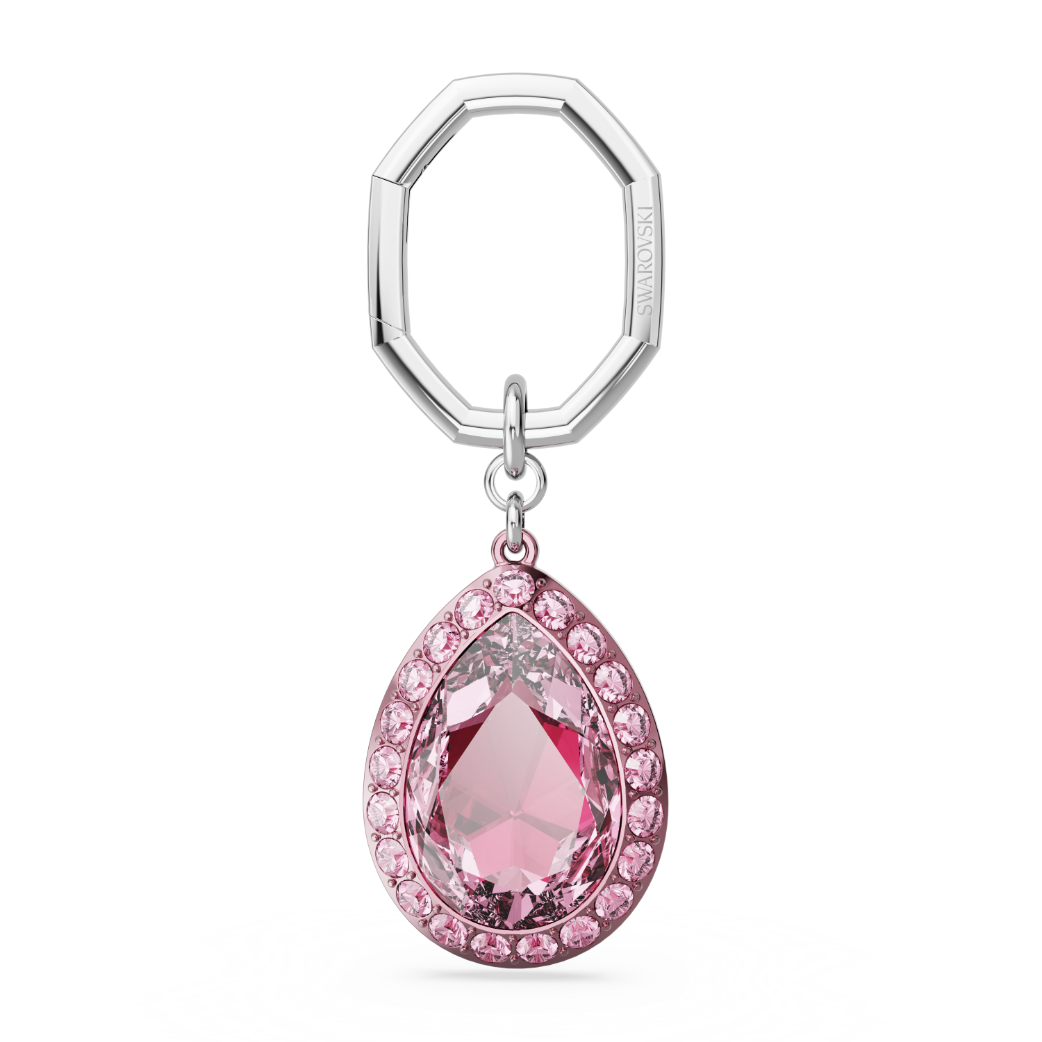 Swarovski - Portachiavi, Taglio Pear, Rosa Ref. 5666646 - SWAROVSKI