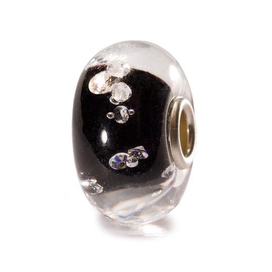 Trollbeads Bead in Vetro - Beads Diamante Nero Ref. TGLBE-00070 - TROLLBEADS