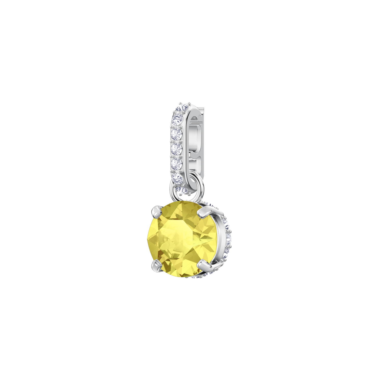 Swarovski - Charm Swarovski Remix Collection, Giallo, Placcato rodio Ref. 5437326 - SWAROVSKI