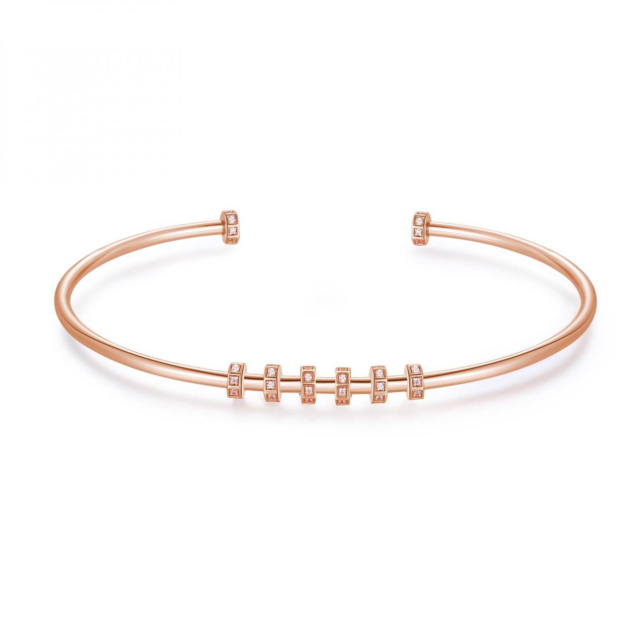 Bracciale Rigido Rosato - Storie Ref. RZB039A - ROSATO