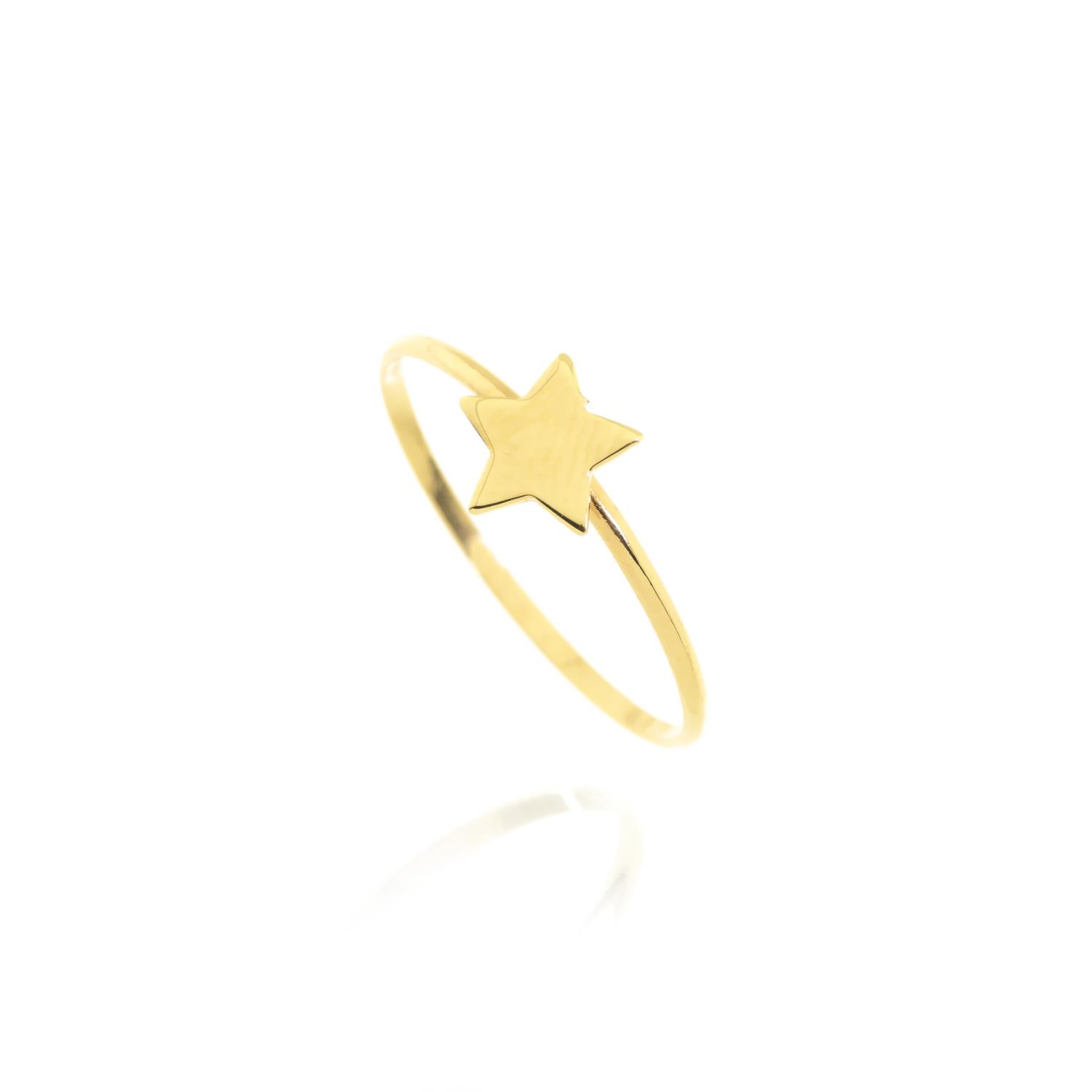 Anello in Oro Giallo Simbolo Stella Ref. 765249 - FACCO
