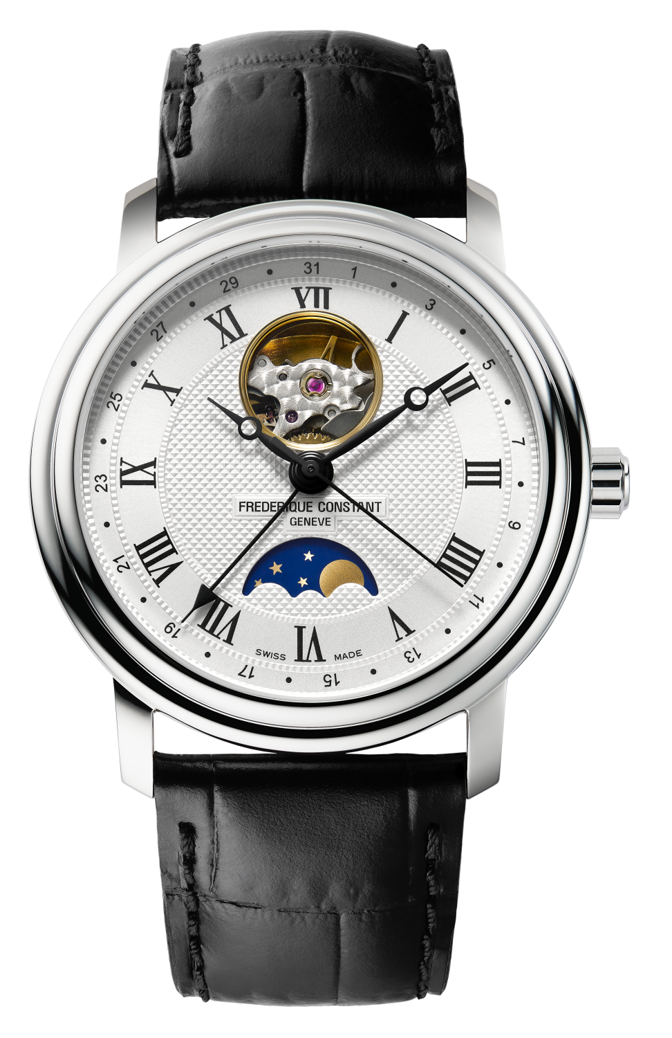 Orologio Frederique Constant Uomo Heart Beat Moonphase Automatic Ref. FC-335MC4P6 - FREDERIQUE CONSTANT