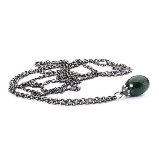 Trollbeads Bead in Argento  - Collana d'Argento con Malachite 100 Cm Ref. TAGFA-00038 - TROLLBEADS