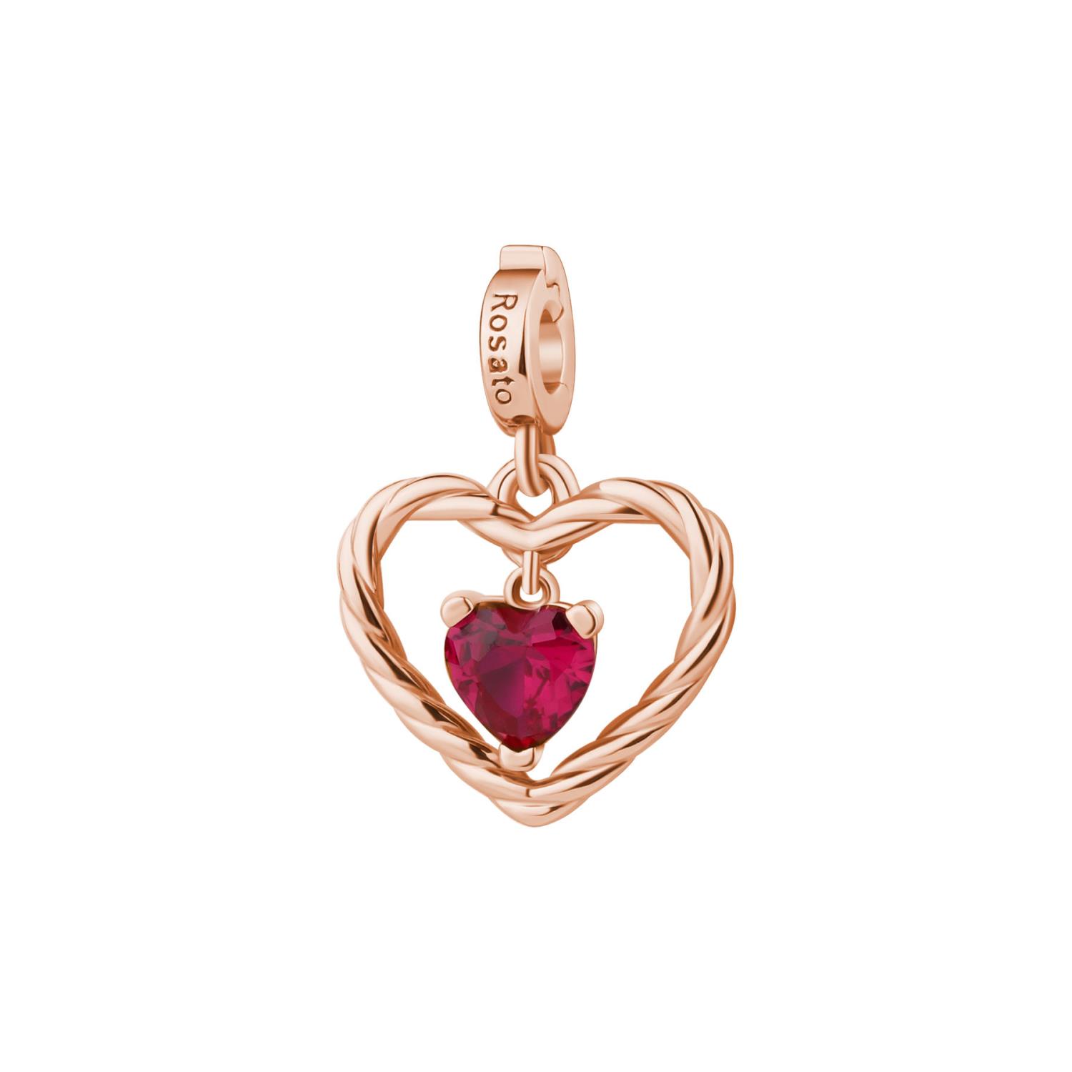 Charm Cuore Rosato - Storie Ref. RZ211 - ROSATO