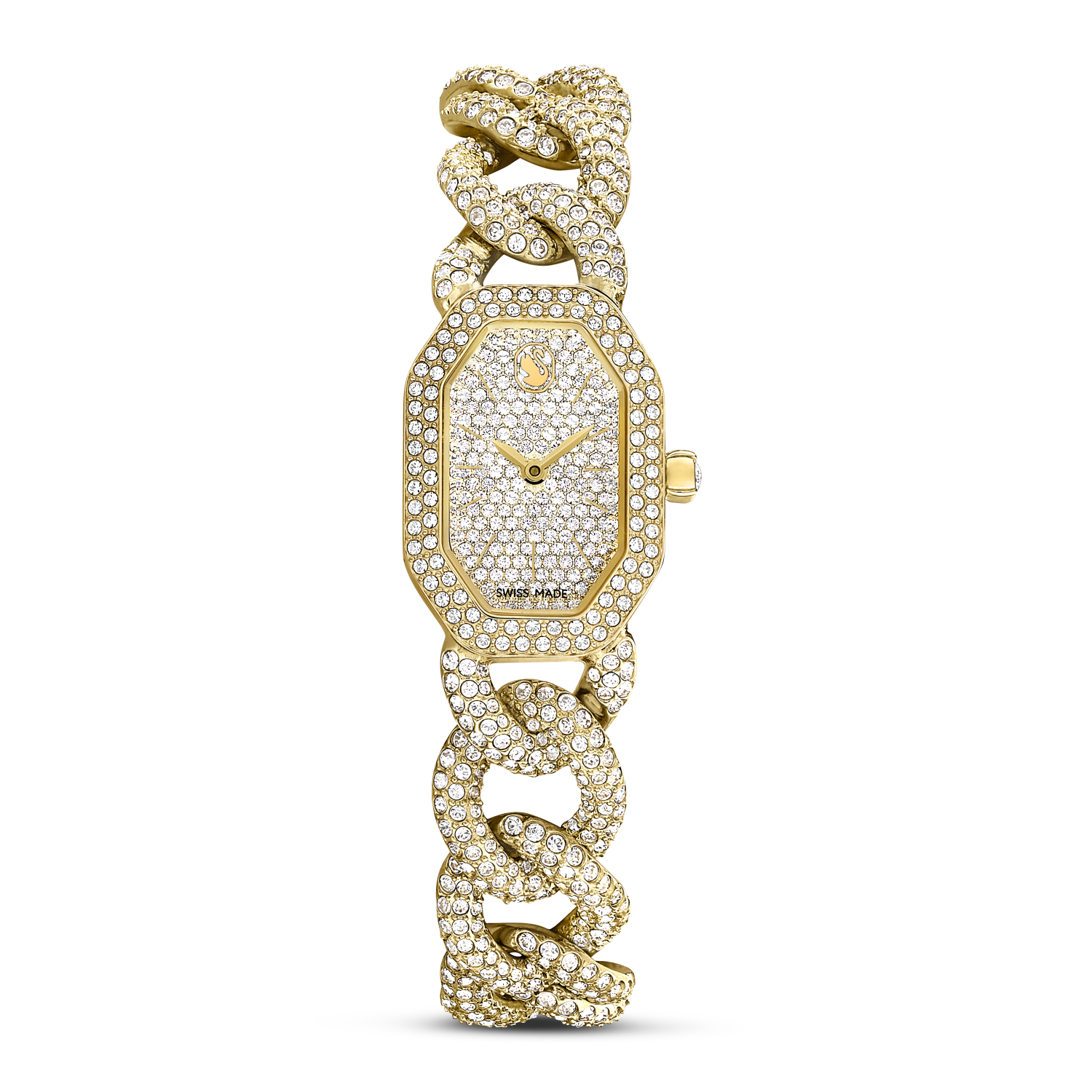 Swarovski - Orologio Dextera Chain, Fabbricato in Svizzera, Bracciale in cristallo, Tono dorato, Finitura in tono dorato Ref. 5668854 - SWAROVSKI