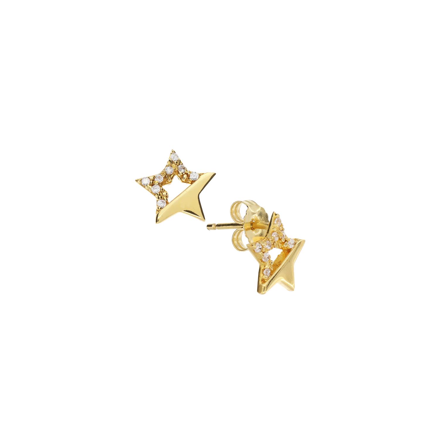 Orecchini in Oro Giallo Simbolo Stella Ref. 758965 - FACCO