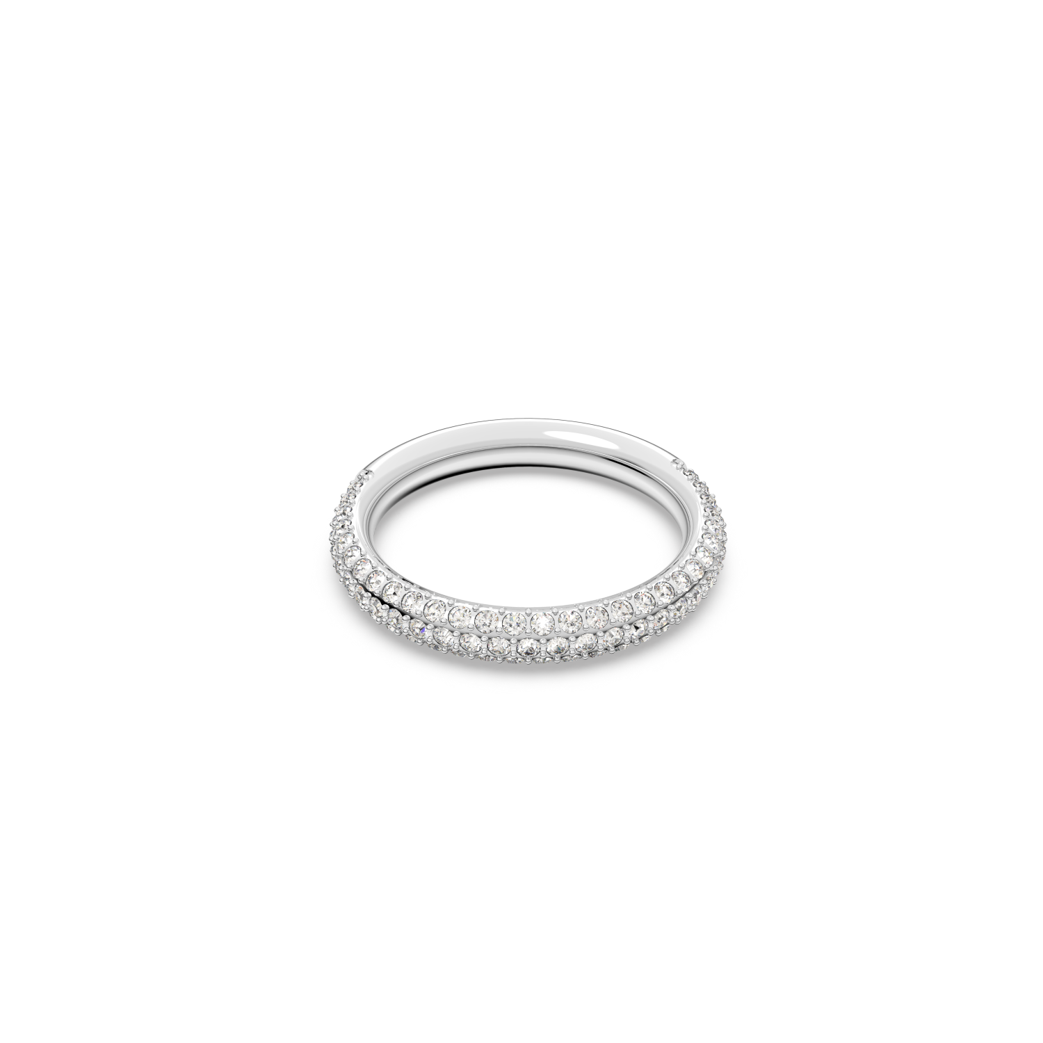 Swarovski - Anello Stone, Bianco, Placcato rodio Ref. 5402438 - SWAROVSKI