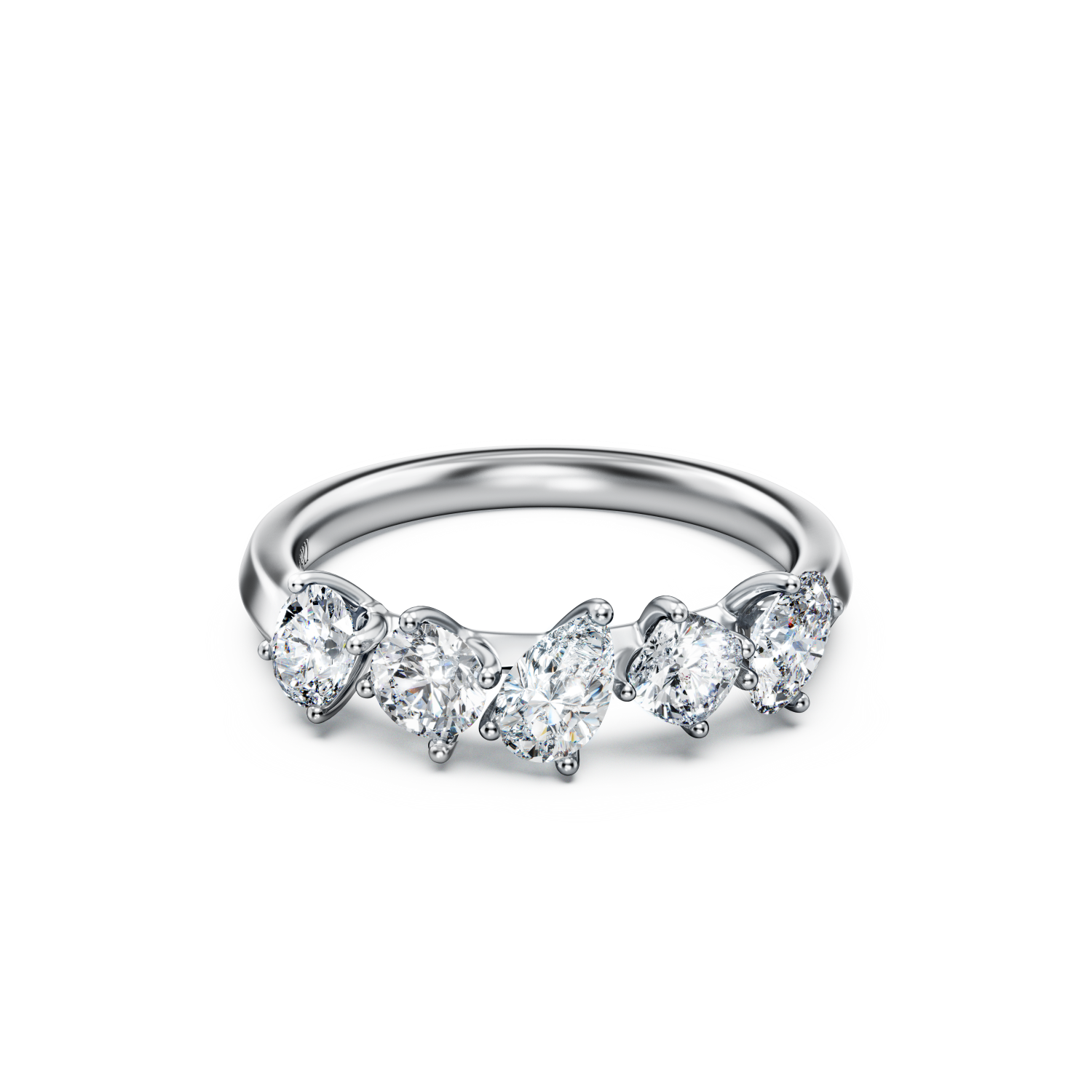 Swarovski - Anello Galaxy, Diamanti creati in laboratorio 1 ct tw, Oro bianco 18 K Ref. 5688848 - SWAROVSKI