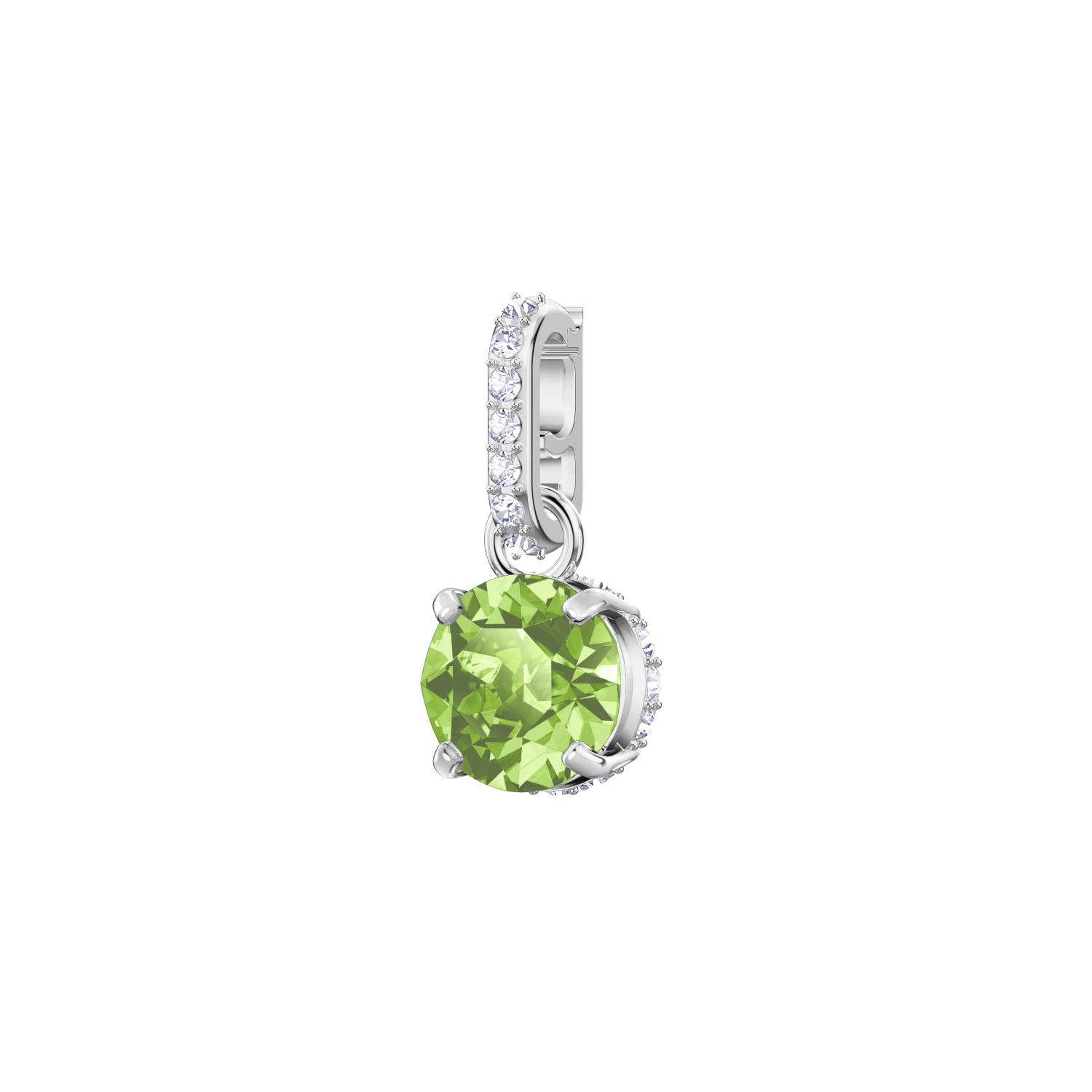 Swarovski - Swarovski Remix Collection Charm, agosto, Verde chiaro, Placcatura rodio Ref. 5437317 - SWAROVSKI